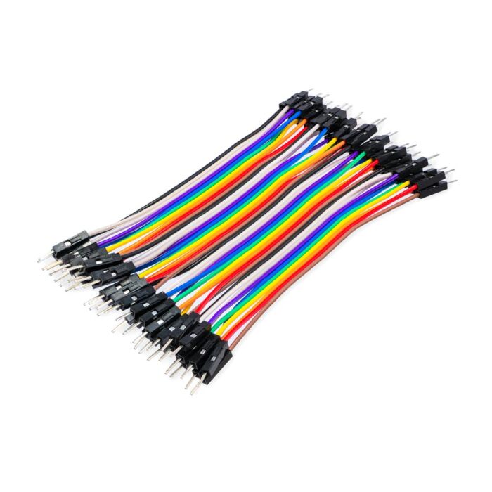 10 cm male to male jumper solderless multicolor wires 40 pieces