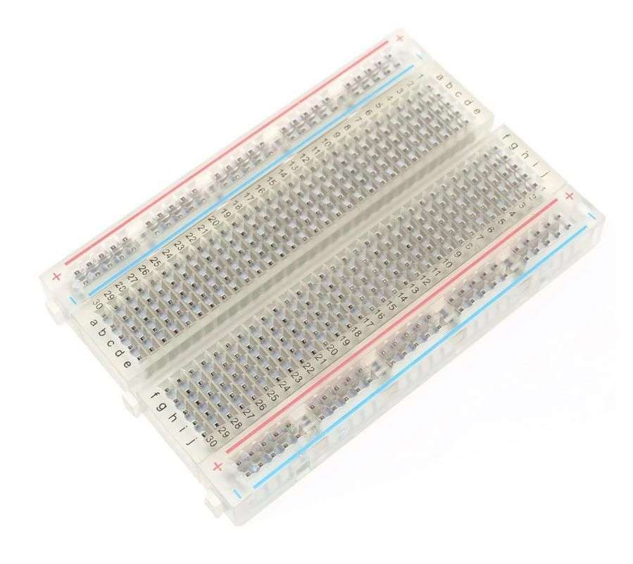 400 tie point interlocking solderless breadboard