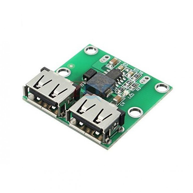 USB Charging Module, 12V In, 5V/3A Dual Output