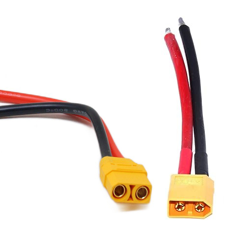 XT60 Male Connector with 14 AWG Wire Leads