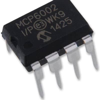  MCP6002-I/P Dual Op-Amp (DIP-8)