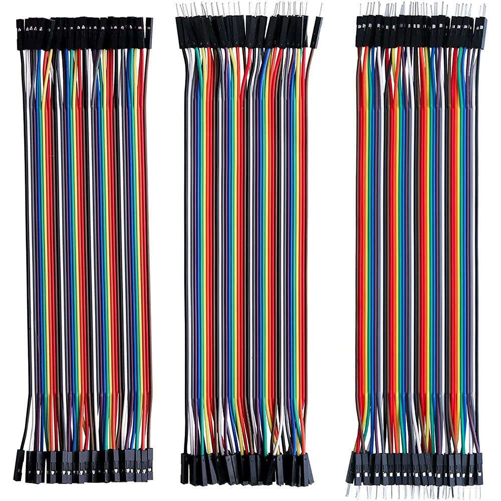 Dupont Jumper Wires Set, 120 pcs (M-M / M-F / F-F)