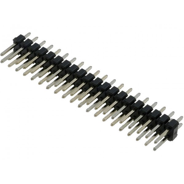Male Pin Header Strip, 2.54mm, 40-pin