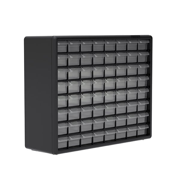 64-Drawer Plastic Storage Cabinet (Akro-Mils-type)
